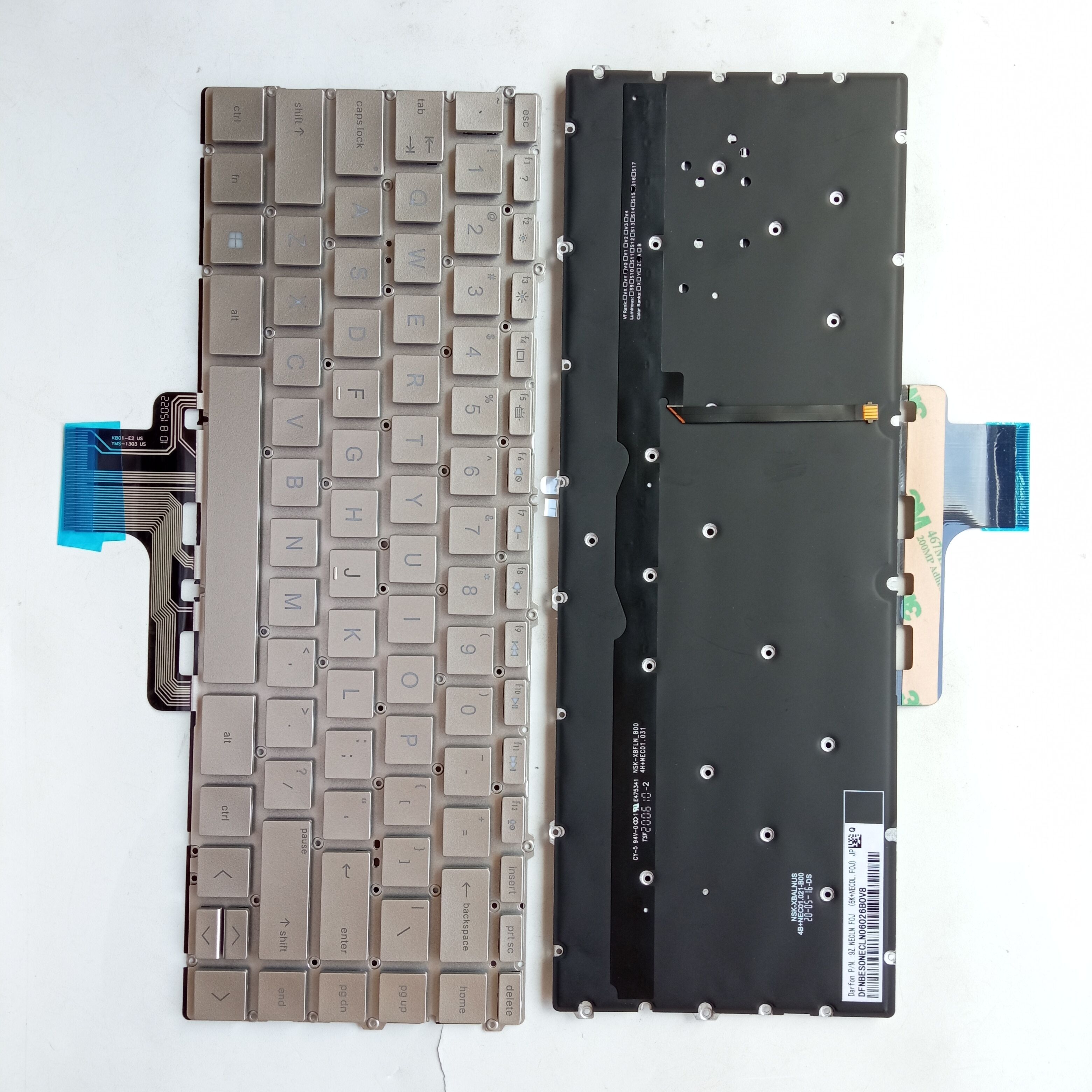 Picture of New Replacement Laptop Keyboard For HP 13-AW SILVER Backlit (OEM) US Layout